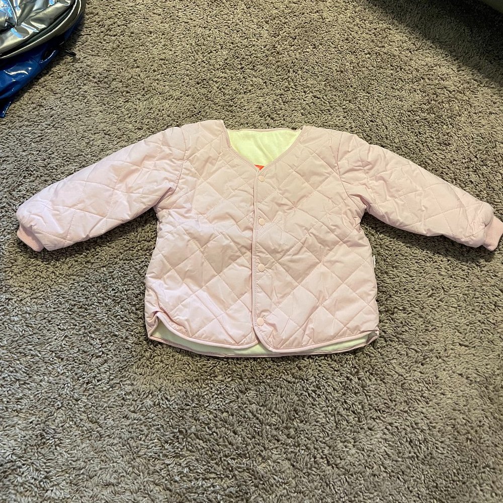 Blush pink girl's quilted jacket coat **Brand new